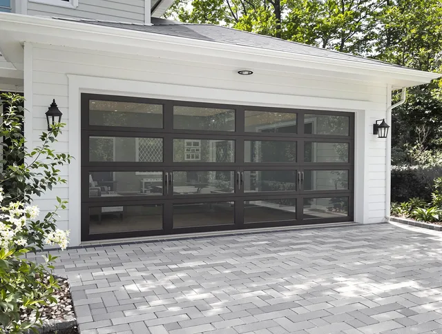 Weddington Garage Door Repair design specialist presenting custom garage door options to Weddington homeowner
