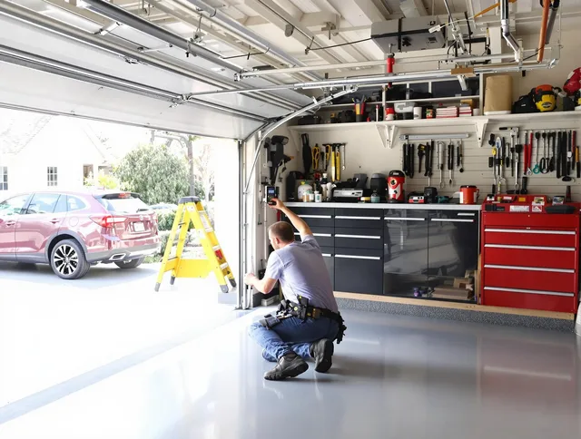 Local garage door repair service by Weddington Garage Door Repair in Weddington