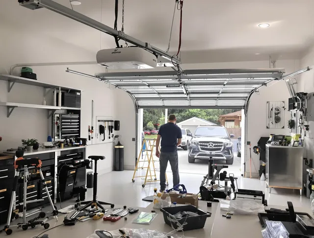 Garage door opener installation by Weddington Garage Door Repair in Weddington