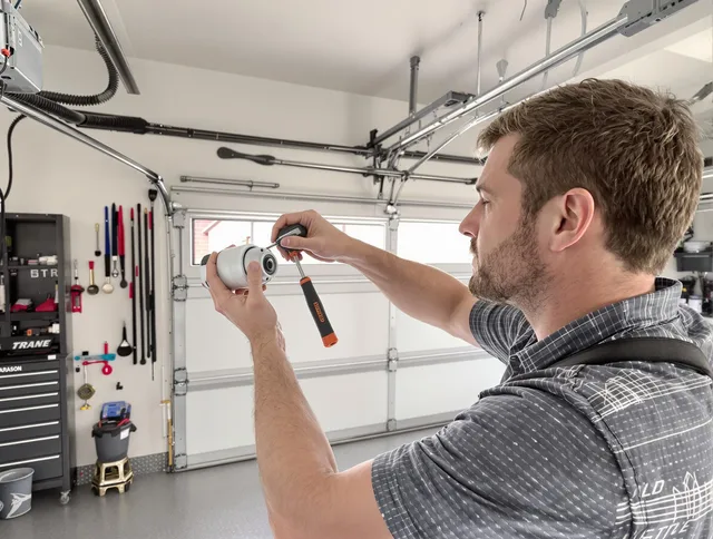 Garage door opener repair service by Weddington Garage Door Repair in Weddington