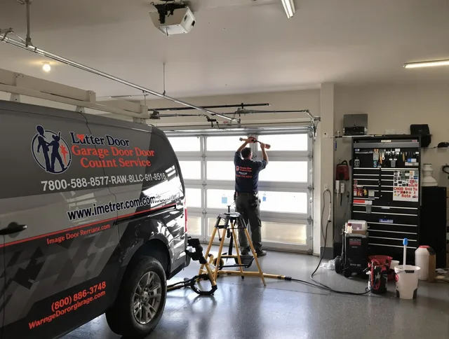 Weddington Garage Door Repair team performing same-day garage door repair in Weddington